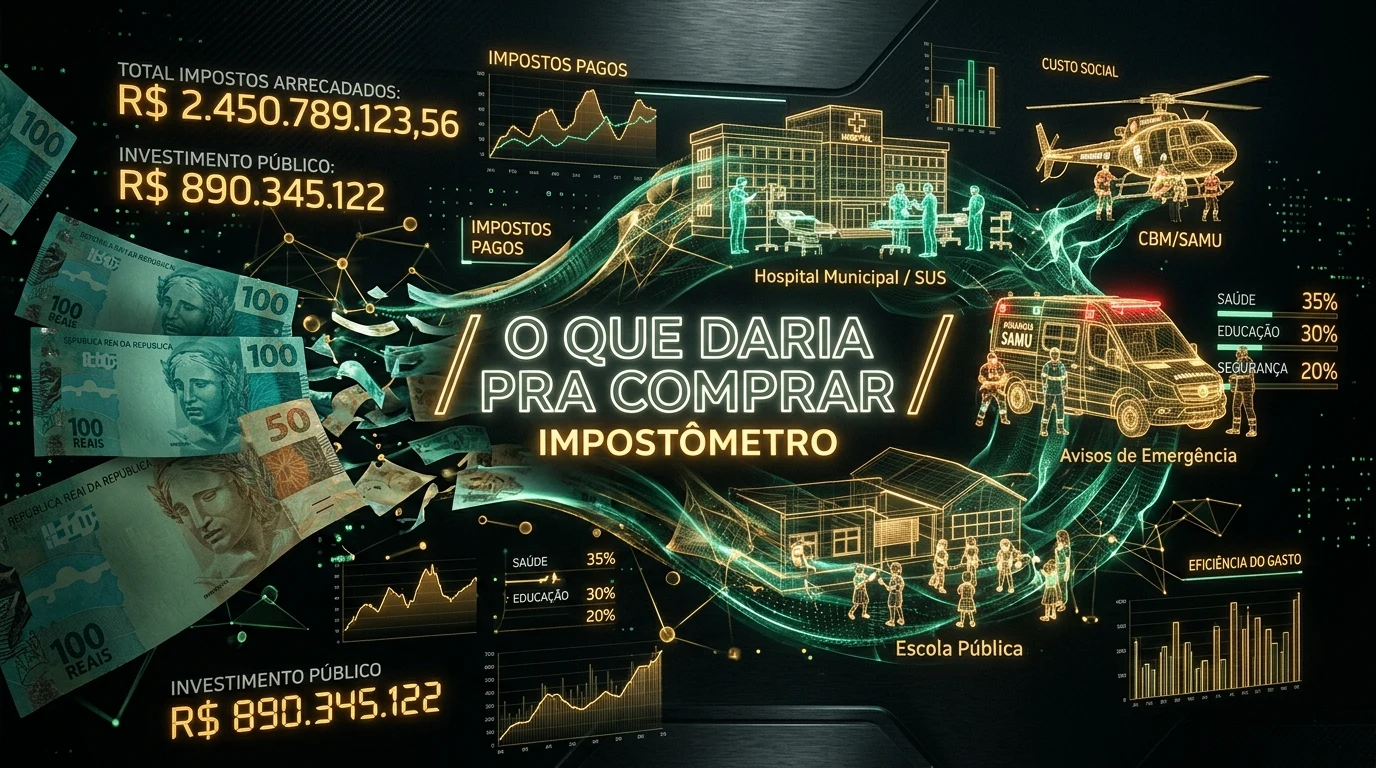 O Que Daria Pra Comprar • Impostômetro & Equivalências Cívicas PWA